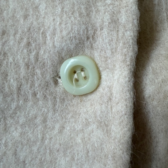 Stunning Vintage 70s oversized ivory wool swing coat - Picture 8 of 11